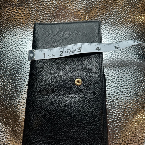 Vintage Gucci double flap long wallet, 24 karat plate, emblem and buttons. EUC! - Picture 16 of 16